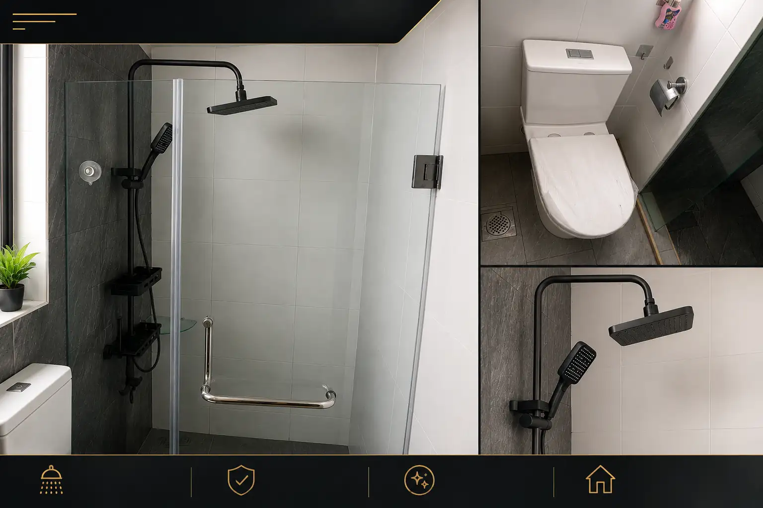 Tile repair works